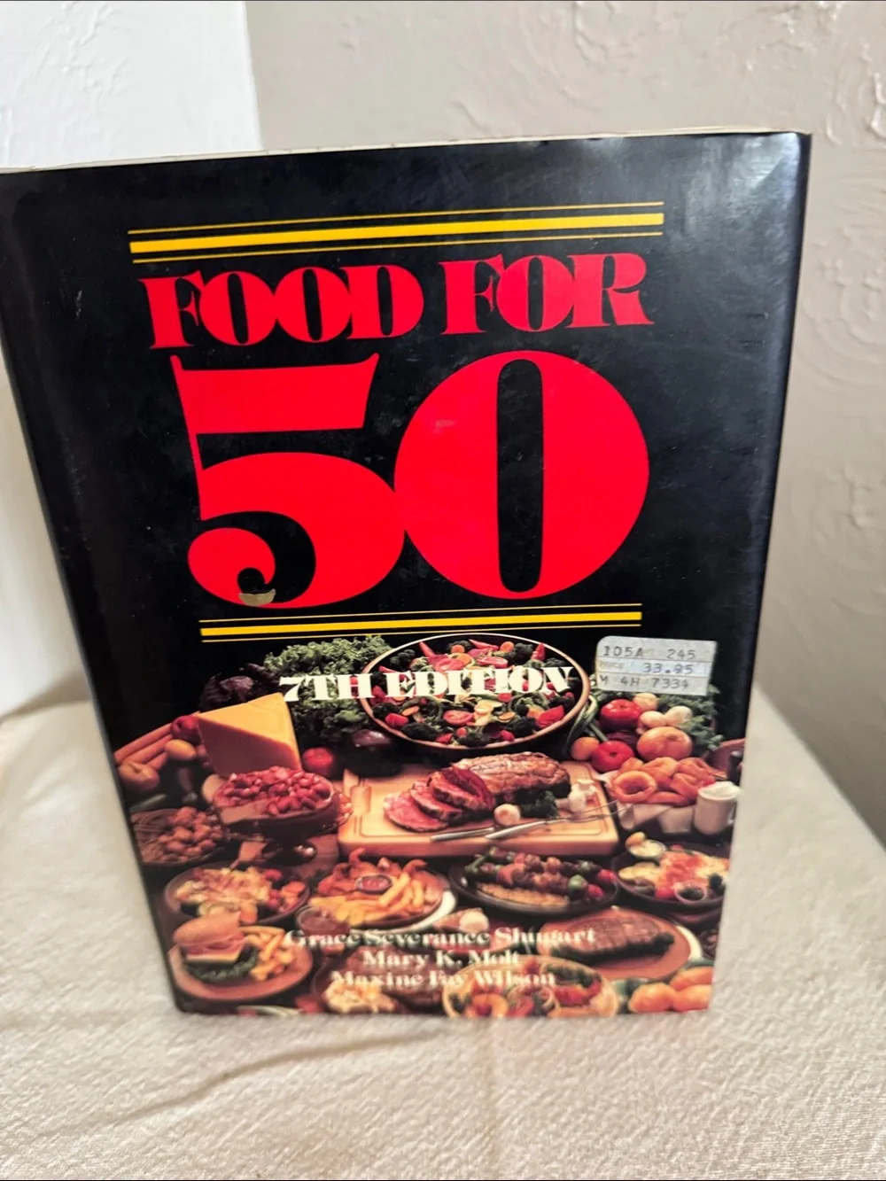 Food For 50 Cookbook - Bold Black & Red Cover
